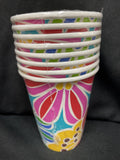 Chill Out Summer Floral Garden Luau Banquet Birthday Party 9 oz. Paper Cups