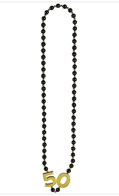 50th Party Bead Necklace - 17