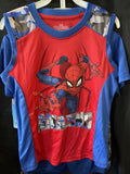 Marvel Spiderman Camouflage 3pc Set Shorts, Tshirt & Tank Top Kids Size 7