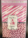 Sweet Safari Girl Baby Shower Keepsake Book 6x8.5”