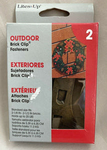 2pk Brick Clip Fastener Hanger 25lb Standard Size  Fits 2.125" -2.5" Bricks  NEW