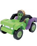 Marvel Just Play Disney Wooden Toys Hulk and Truck, Figure Vehicle, Kids Toys...