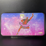 Buckle Down Marvel Deadpool On Unicorn Here Comes Deadpool + Tutu Galaxy Hinged Wallet