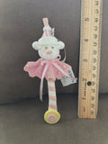 Pink Baby Bear Candy Cane Stick Ornament Encore 2004 NEW