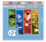 North Carolina Tar Heels MARVEL MULTI-USE DECAL 5" x 6"