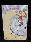 For a Great Teacher on Mother's Day Greeting Card w/Envelope