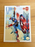 iCanvasART Avengers Assemble Captain America Scene Splatter, MRV1490 Canvas Only