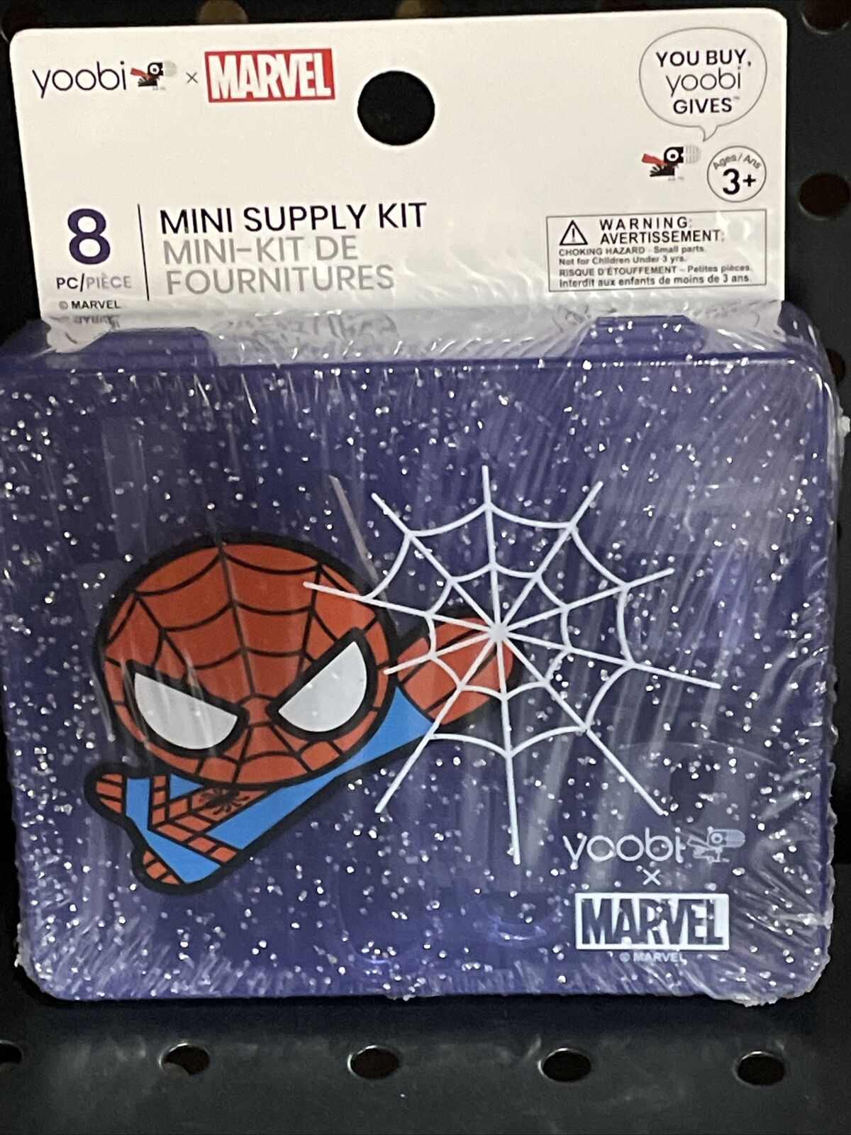 Marvel YOOBI Spiderman Mini Office Supply Kit NIB Accessories 8