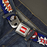 MARVEL UNIVERSE Seatbelt Belt Kawaii Avengers Action Pose- WMC006 24"-38"