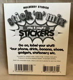 Stick N Mix Sticker Book Personalized "Jack" Fun & Funky 108 Stickers NEW