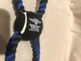 Black Panther Logo Dog Toy Rope and Tennis Ball Buckle Down Products NEW