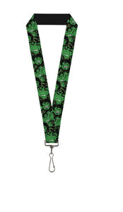 Buckle Down 1" Lanyard Marvel Hulk Stacked