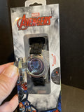 Marvel Avengers Black Panther Spinner Flip Cover LCD Youth Watch