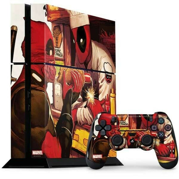Marvel Deadpool Chimichangas PS4 Bundle Skin By Skinit NEW