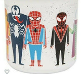 Silver Buffalo Marvel Spiderman Characters Line Up 20oz  Ceramic Mug