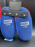 Marvel Spiderman Plush Sock Slippers w/ Stuffed Spidey Face Kids Size 11/12