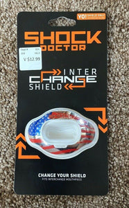 Shock Doctor Inter Change Shield RWB Flag Shield Only NEW