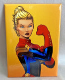 Captain Marvel We Can Do It PHOTO MAGNET 2 1/2" x 3 1/2 ITEM: 7114 Ata-boy