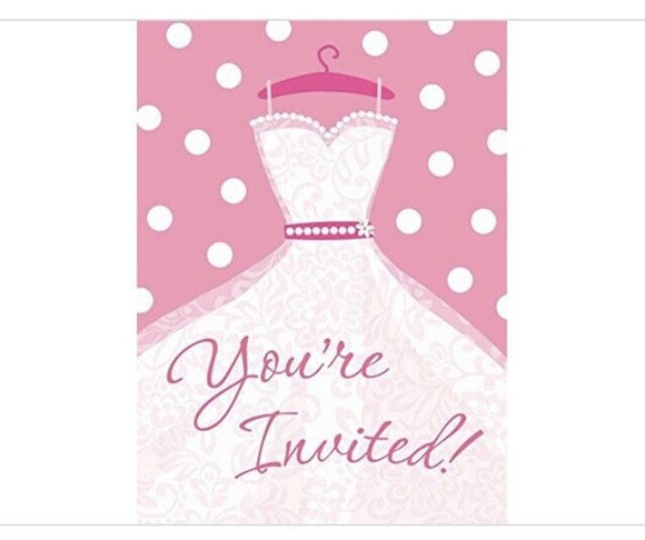 Bridal Shower Invitations “You’re Invited” 8 Ct