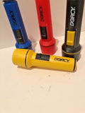 3 Dorcy 7" Flashlights Assorted Colors NEW