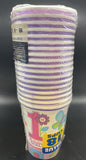 Amscan (18) 9 oz  Hot/Cold Paper Cups "Sweet Birthday Girl"