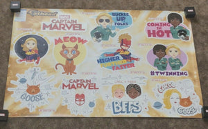 Original FATHEAD Captain Marvel Friends Collection Decal Sticker 96-96263 NEW