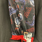 Briefly Stated Mens S  Marvel Venom Jogger Style Pajama Bottoms Side Pockets