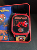 Spiderman Kids Touch Screen LED Watch In Metal Gift Box