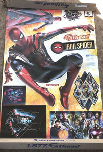 Original FATHEAD Avengers Infinity War Iron Spider Decal Sticker 96-96243 Marvel NEW