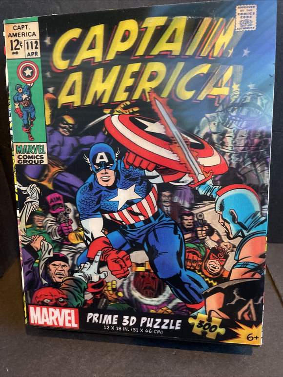 Captain America 3D 300 pc Puzzle  12”x18”