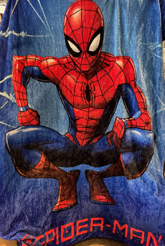 Marvel Spiderman Body  Pose Plush Throw  50x60”