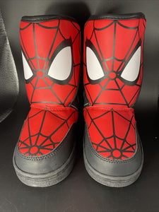 Spiderman Light Up Storm Boot Hook N Loop Closure Kids 9 Marvel