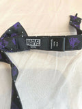 Marvel Black Panther Purple Dot Boy’s Bow Tie 100% Silk NEW