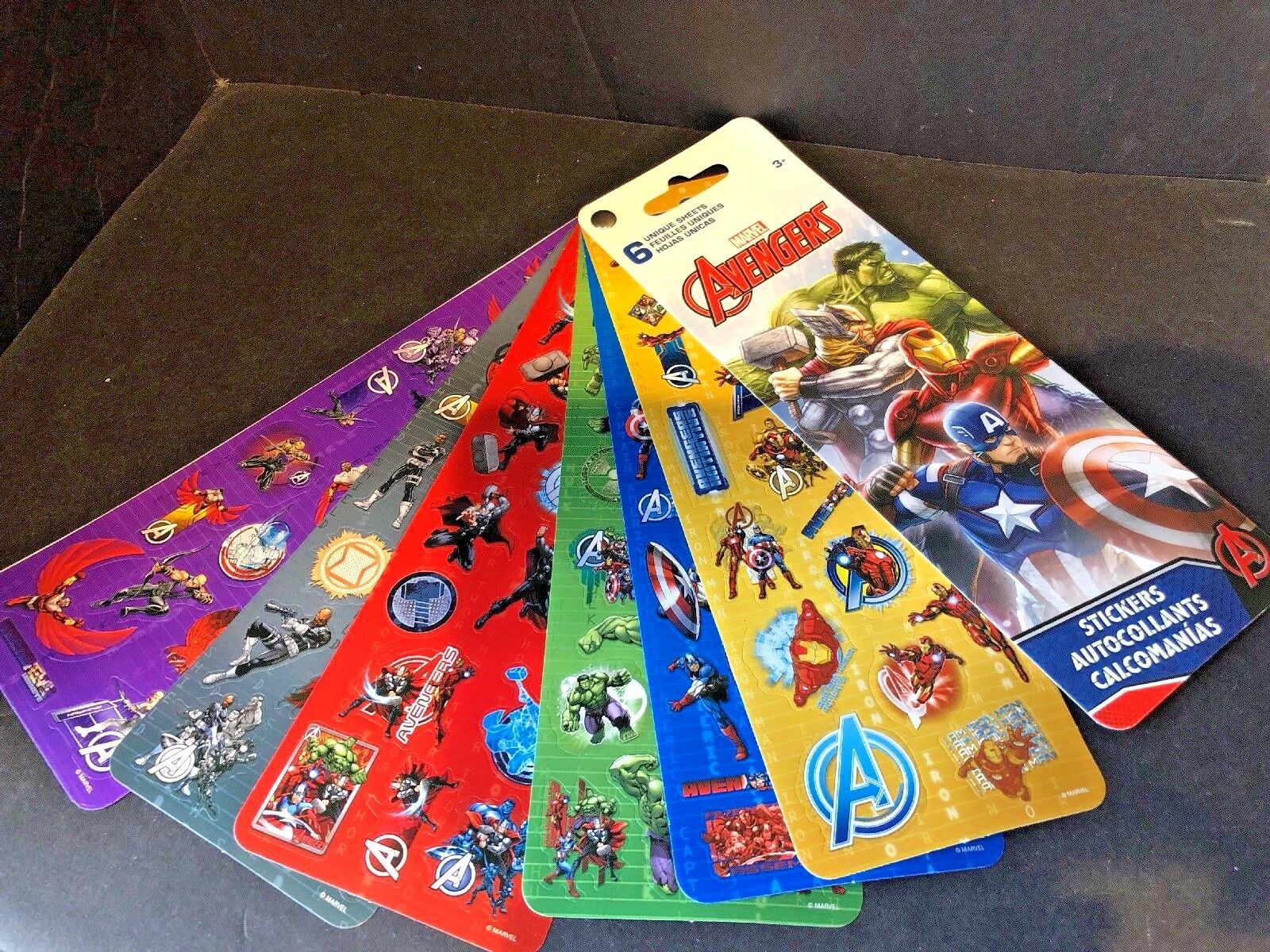 Avengers Authentic Licensed 12 Sheets of Stickers
