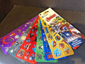 Avengers Sticker Pack 6 Sheets Sandylion Marvel NEW