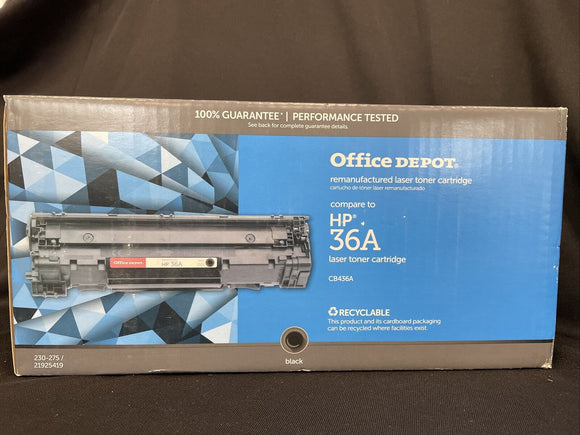 Office Depot  Toner Cartridge compatible with HP 36A Black