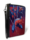 Buckle Down Marvel Spiderman Beyond Amazing Web Action Poses Zip Around Wallet