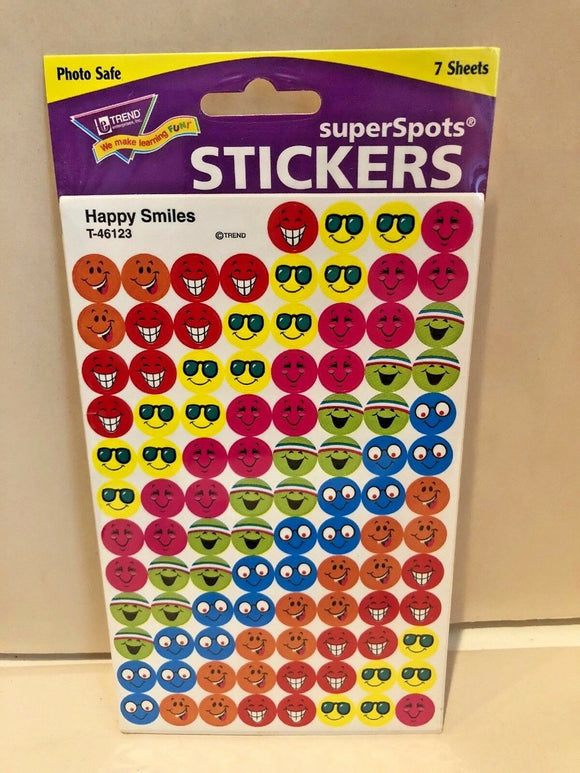 Trend SuperSpots Stickers Happy Smiles T46123 NEW