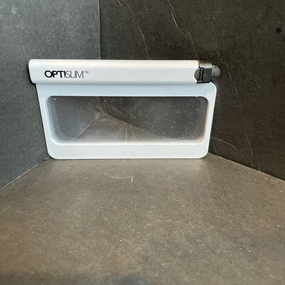 OptiSlim Magnifier W/Pen and Stylus By DM Merchandising, White, 3.5