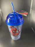 Marvel Spiderman Dome Tumbler W/Straw & Filled With Lollipops