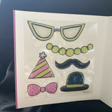 Birthday Greeting Card w/Stickers and Envelope NEW