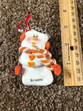 Brianna Personalized Snowman Ornament Encore 2004 NEW