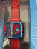 Spiderman Kids LCD Watch w/ Flashlight on Watch