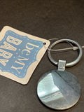 Metal Key Chain “ Hello My Name Is Daddy”