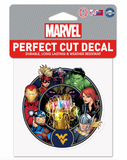 West Virginia Mountaineers Marvel Avengers Perfect Cut Decal 4"x4'