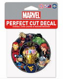 West Virginia Mountaineers Marvel Avengers Perfect Cut Decal 4"x4"