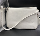 NWT Coach Leatherware Skinny Wristlet Corner Zip Wallet White FS8360