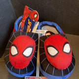 Boys 3D Spiderman Head Design  Plush Slipper size 7/8