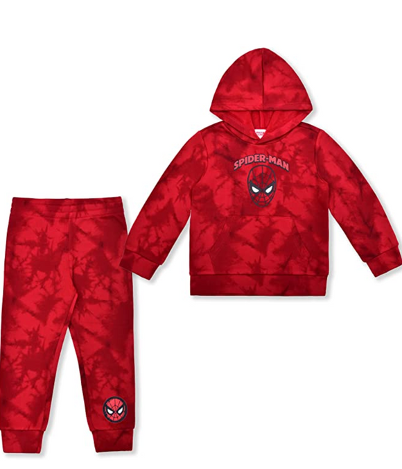 Marvel Spiderman Hoodie and Jogger Pant Set for Boys Size 5 Red