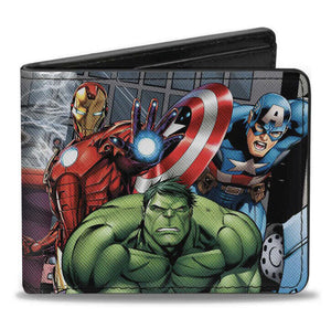 Marvel Avengers Superhero Action Poses Bifold Wallet